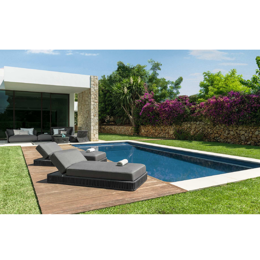 Braided Rope Sun Lounger | Talenti Cliff | Italianfurniture.com