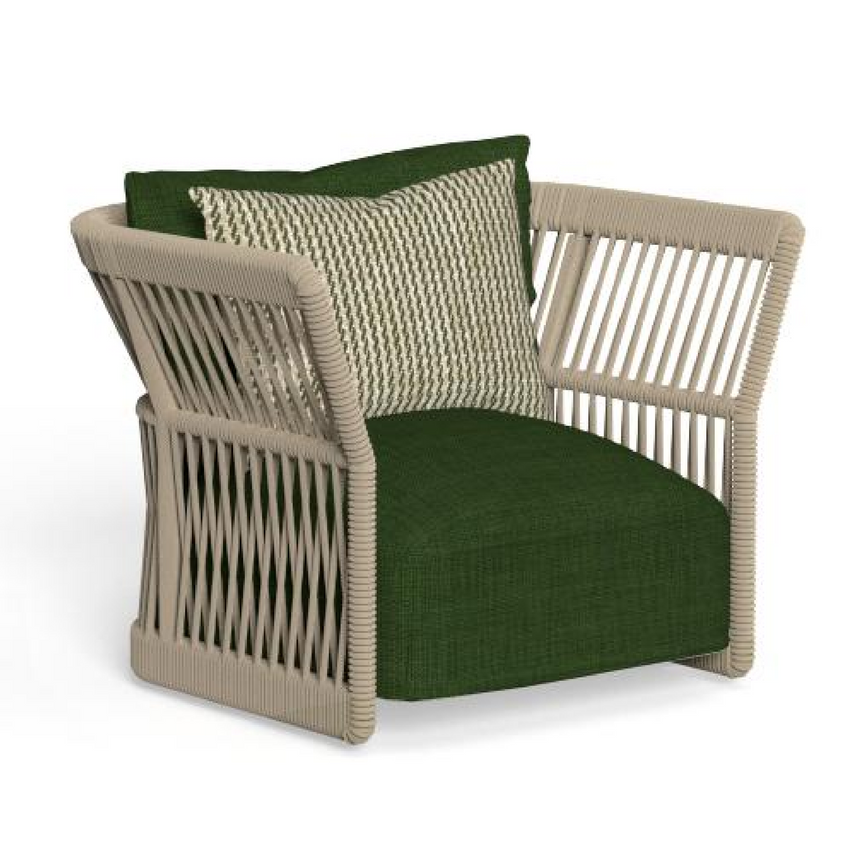 Rope Outdoor Lounge Armchair | Talenti Cliff | Italianfurniture.com