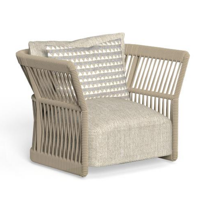 Rope Outdoor Lounge Armchair | Talenti Cliff | Italianfurniture.com