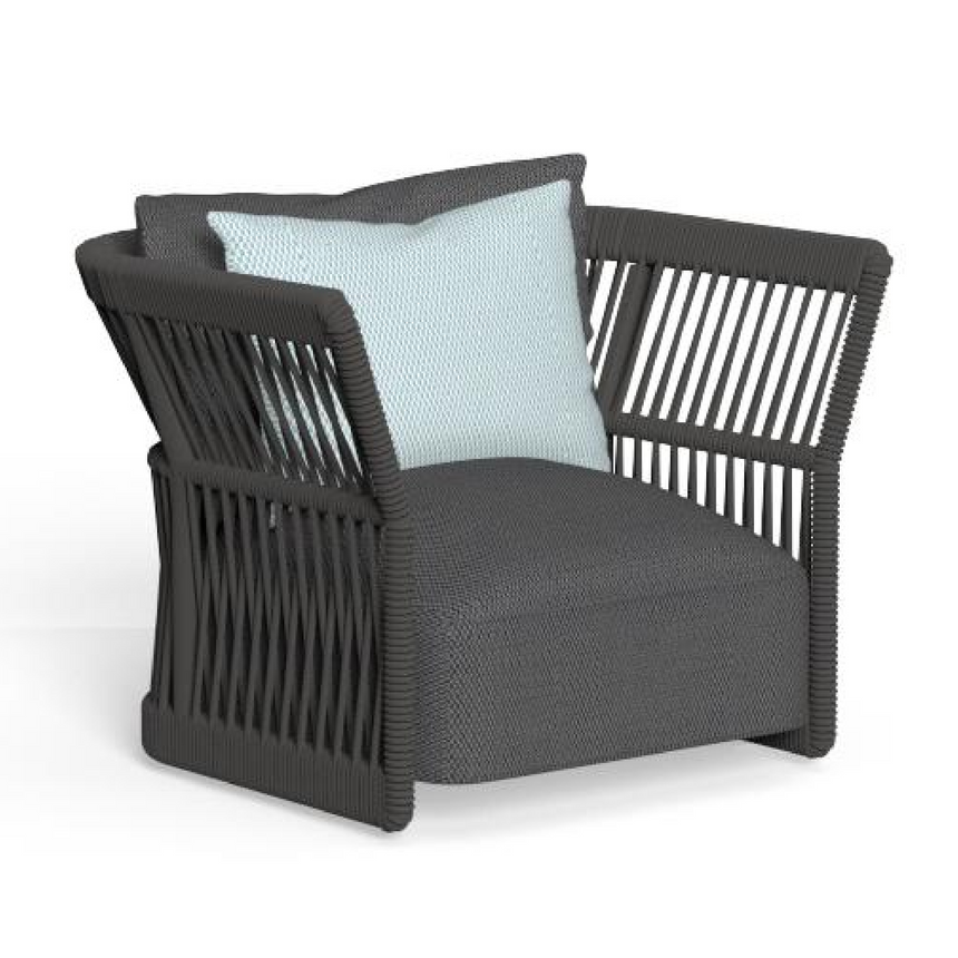 Rope Outdoor Lounge Armchair | Talenti Cliff | Italianfurniture.com