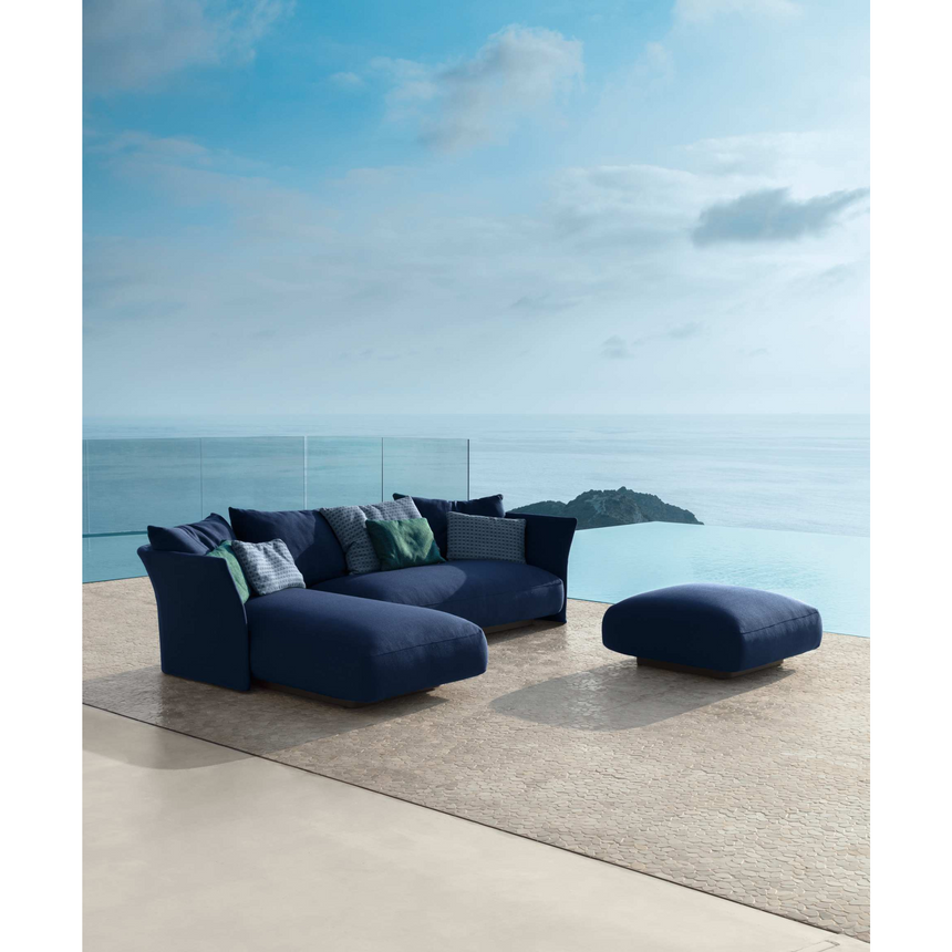 Fabric Square Outdoor Ottoman | Talenti Cliff | Italianfurniture.com