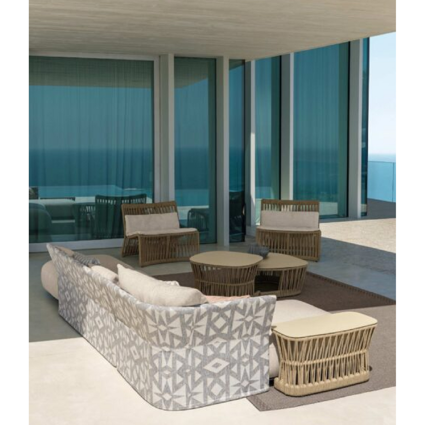 Braided Rope Outdoor Coffee Table | Talenti Cliff | Italianfurniture.com