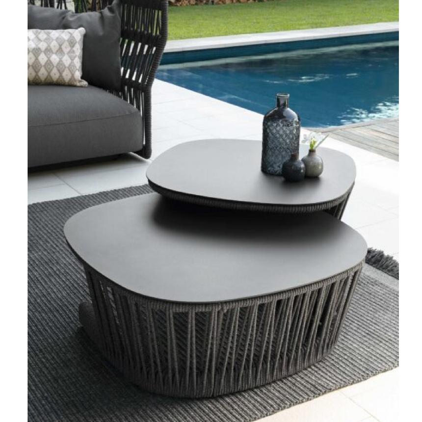 Braided Rope Outdoor Coffee Table | Talenti Cliff | Italianfurniture.com