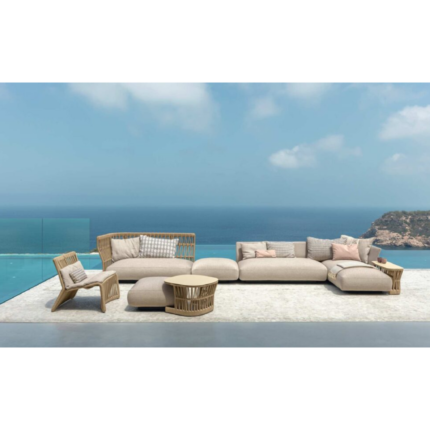 Braided Rope Outdoor Coffee Table | Talenti Cliff | Italianfurniture.com