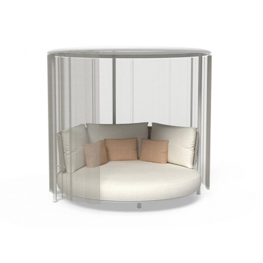 Round Canopy Daybed | Talenti Coral | Italianfurniture.com