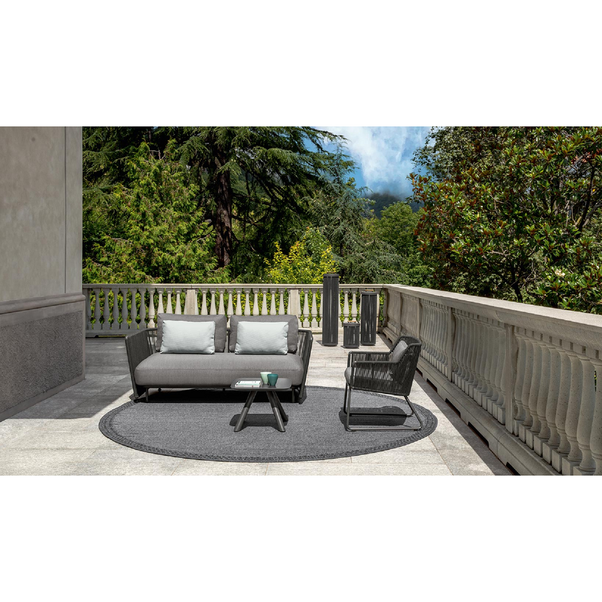 Nautical Rope 2-Seater Outdoor Sofa | Talenti Coral | Italianfurniture.com