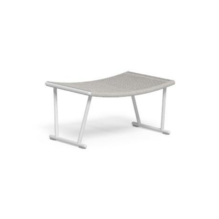 Nautical Rope Outdoor Ottoman | Talenti Coral | Italianfurniture.com