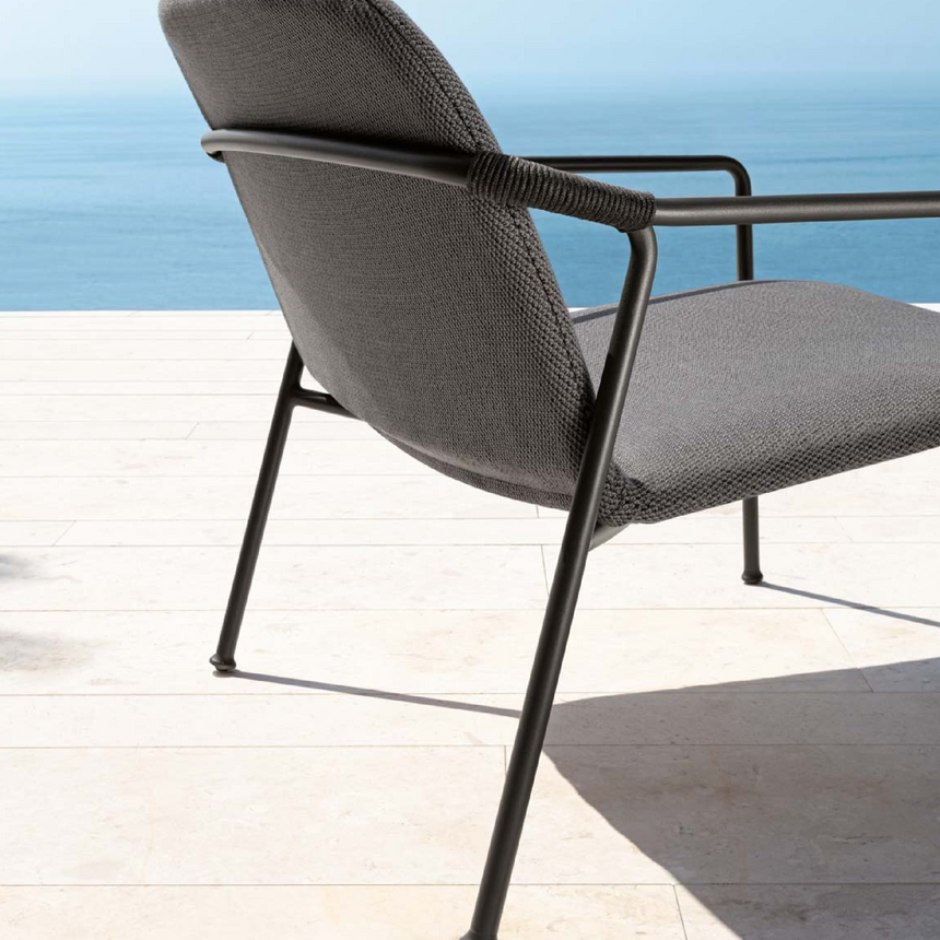 Fabric Outdoor Lounge Armchair | Talenti Coral | Italianfurniture.com
