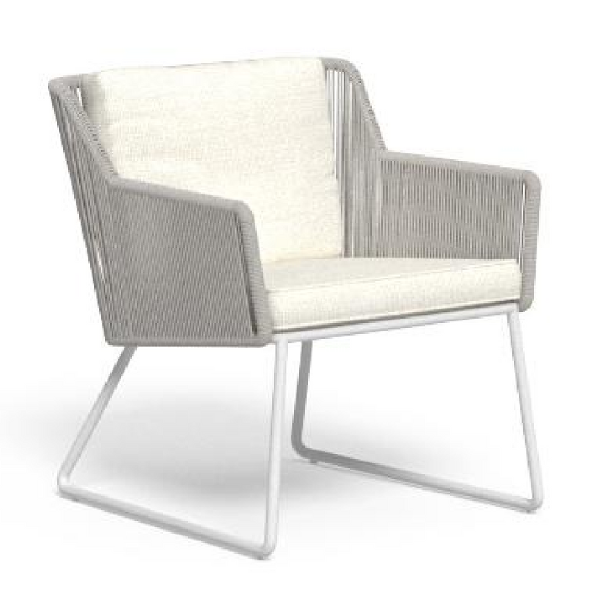 Nautical Rope Outdoor Lounge Armchair | Talenti Coral | Italianfurniture.com