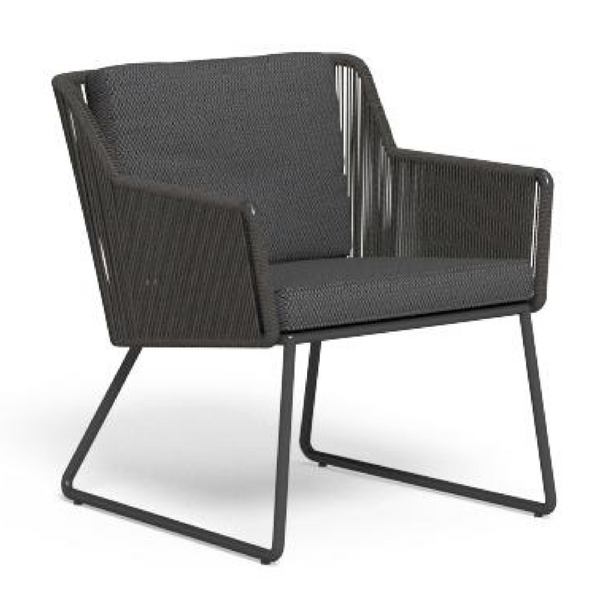 Nautical Rope Outdoor Lounge Armchair | Talenti Coral | Italianfurniture.com