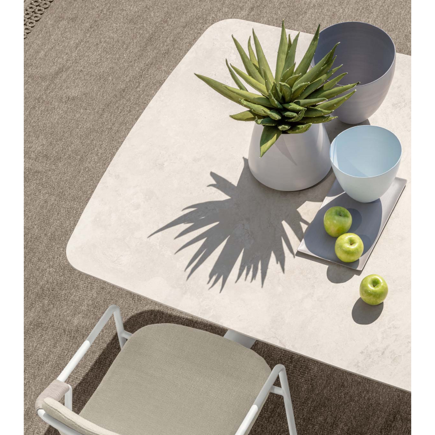 Fabric Outdoor Dining Armchair | Talenti Coral | Italianfurniture.com
