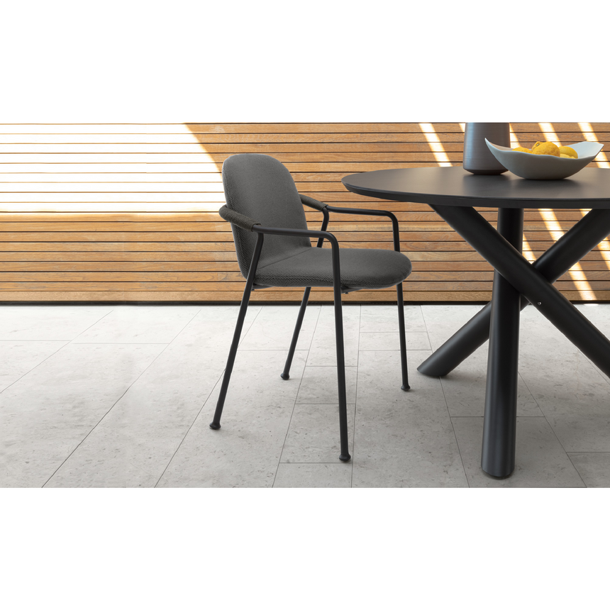 Fabric Outdoor Dining Armchair | Talenti Coral | Italianfurniture.com