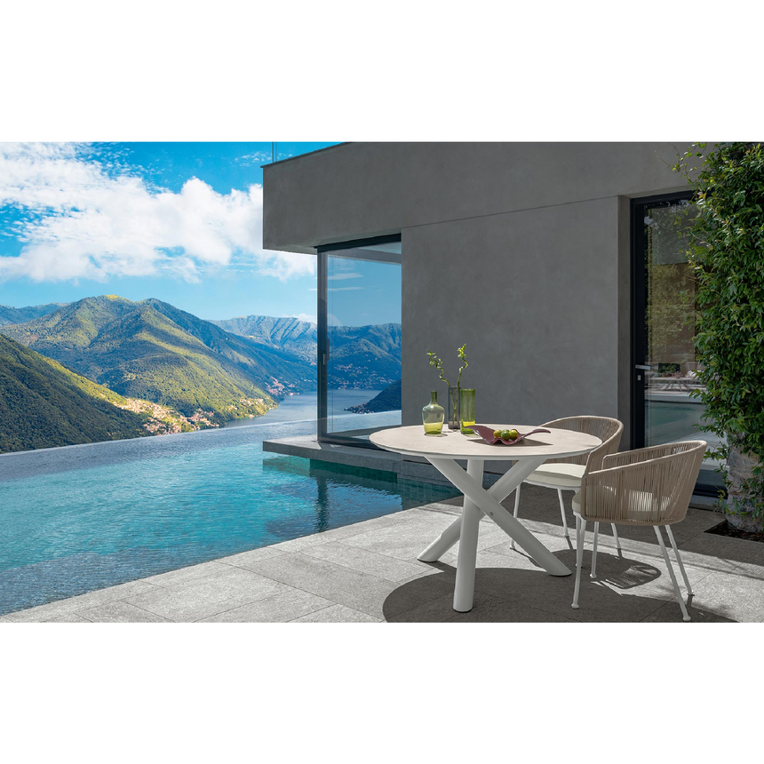 Nautical Rope Outdoor Dining Chair | Talenti Coral | Italianfurniture.com