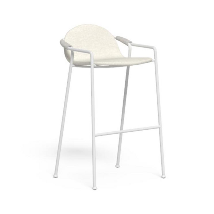 Fabric Outdoor Bar Stool | Talenti Coral | Italianfurniture.com