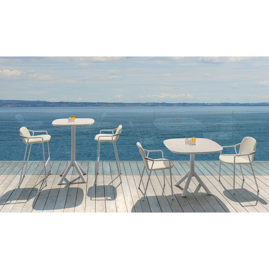 Ceramic Outdoor Bar Table | Talenti Coral | Italianfurniture.com