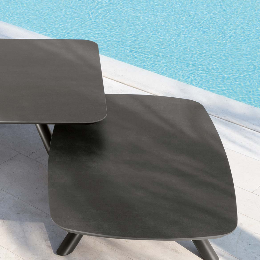 Splayed Leg Outdoor Coffe Table | Talenti Coral | Italianfurniture.com