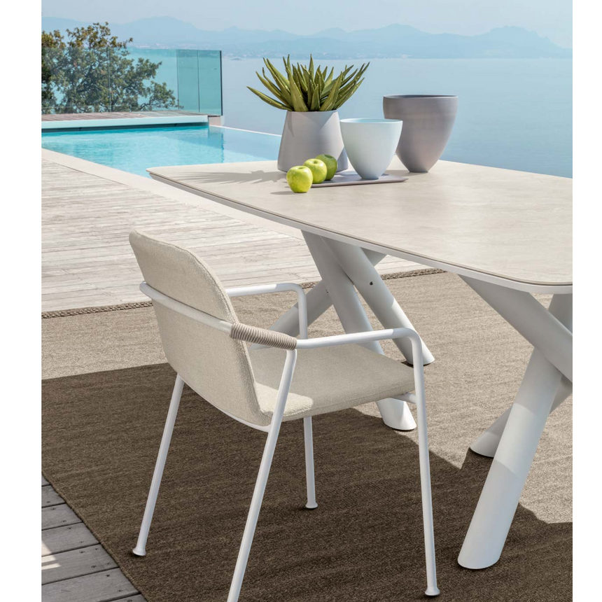 Ceramic Outdoor Dining Table | Talenti Coral | italianfurniture.com
