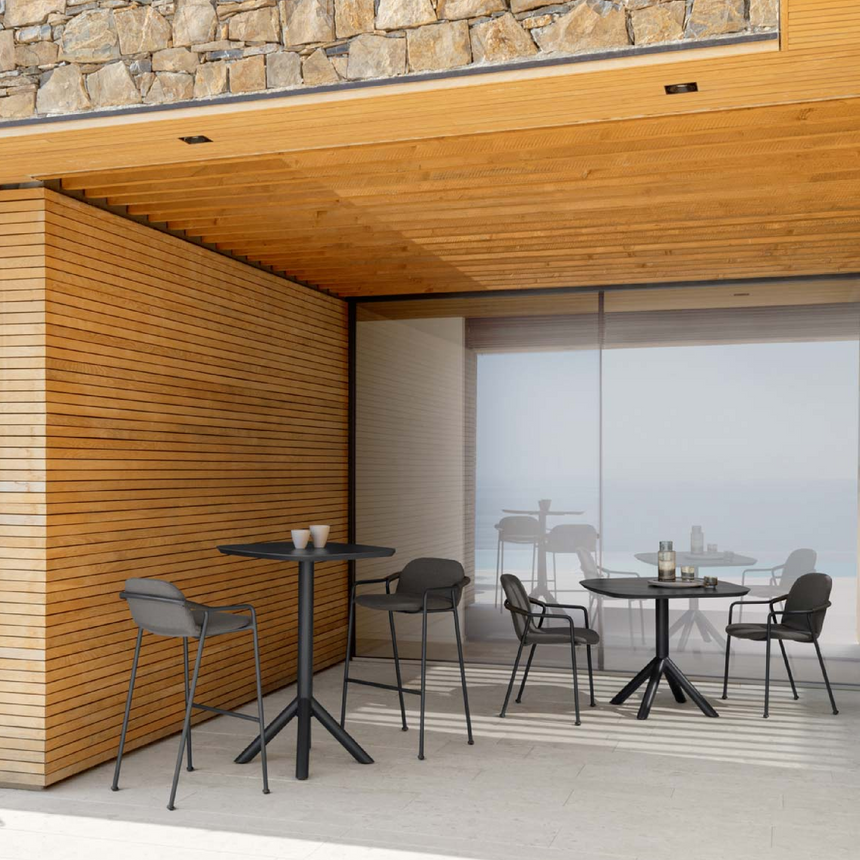 Ceramic Square Outdoor Dining Table | Talenti Coral | Italianfurniture.com