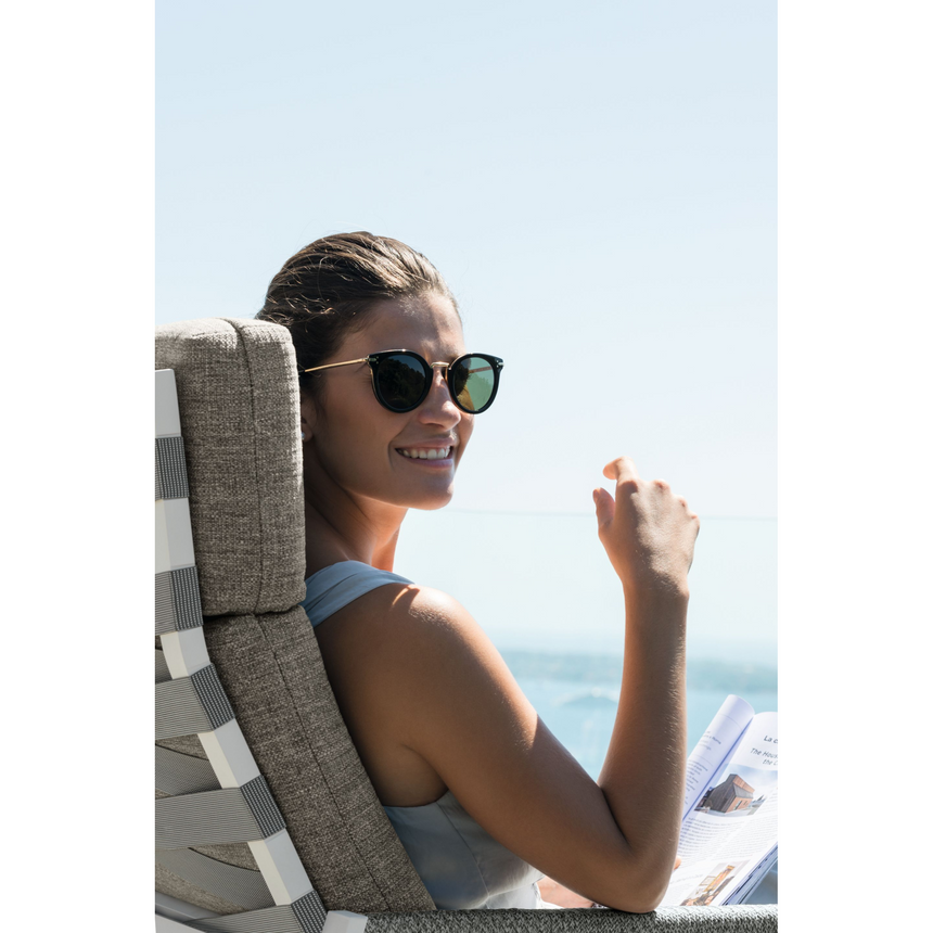 Padded Outdoor Lounge Armchair | Talenti Cottage | Italianfurniture.com