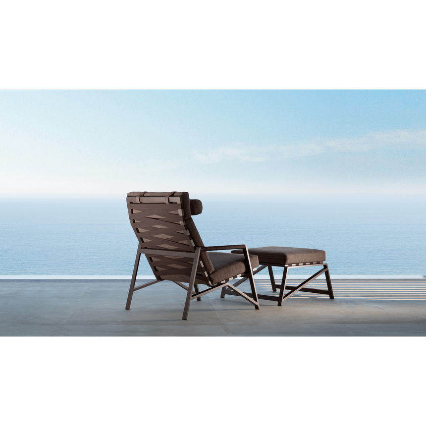 Padded Outdoor Lounge Armchair | Talenti Cottage | Italianfurniture.com