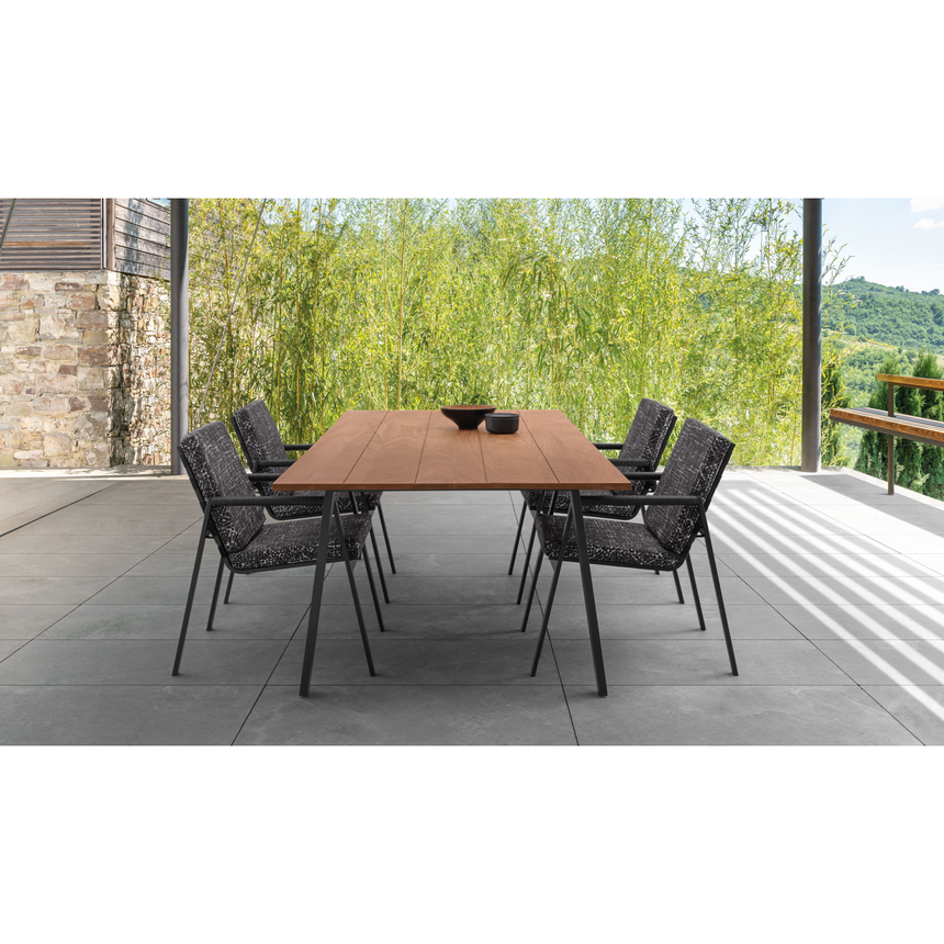 Iroko Wood Outdoor Dining Table | Talenti Cottage | Italianfurniture.com