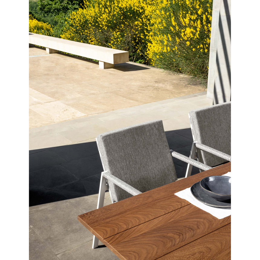 Iroko Wood Outdoor Dining Table | Talenti Cottage | Italianfurniture.com