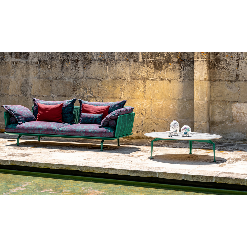 Aluminum Round Outdoor Coffee Table | Talenti Cruise | Italianfurniture.com