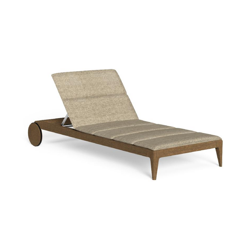Teak Back-Wheeled Sun Lounger | Talenti Cruise | Italianfurniture.com