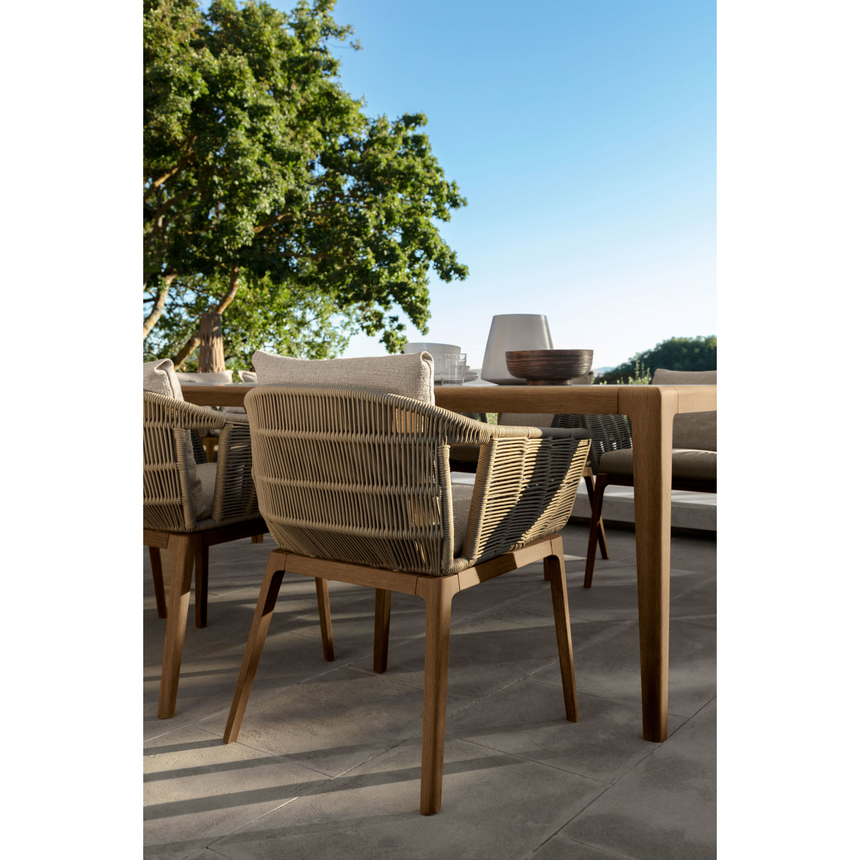 Teak Outdoor Dining Table | Talenti Cruise | Italianfurniture.com