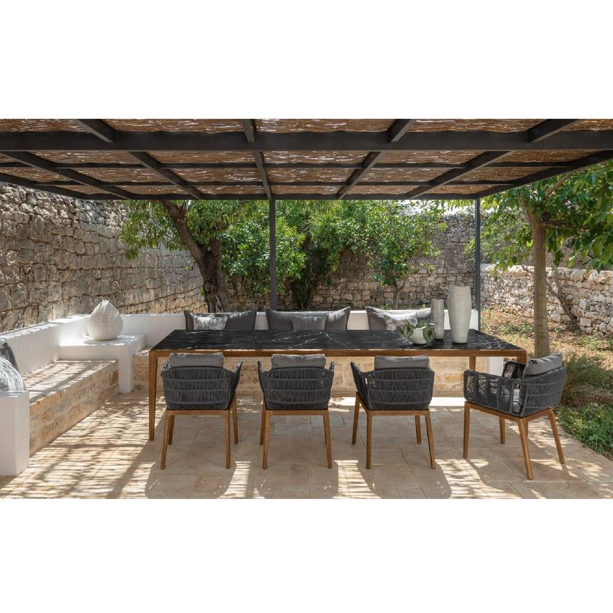 Teak Outdoor Dining Table | Talenti Cruise | Italianfurniture.com