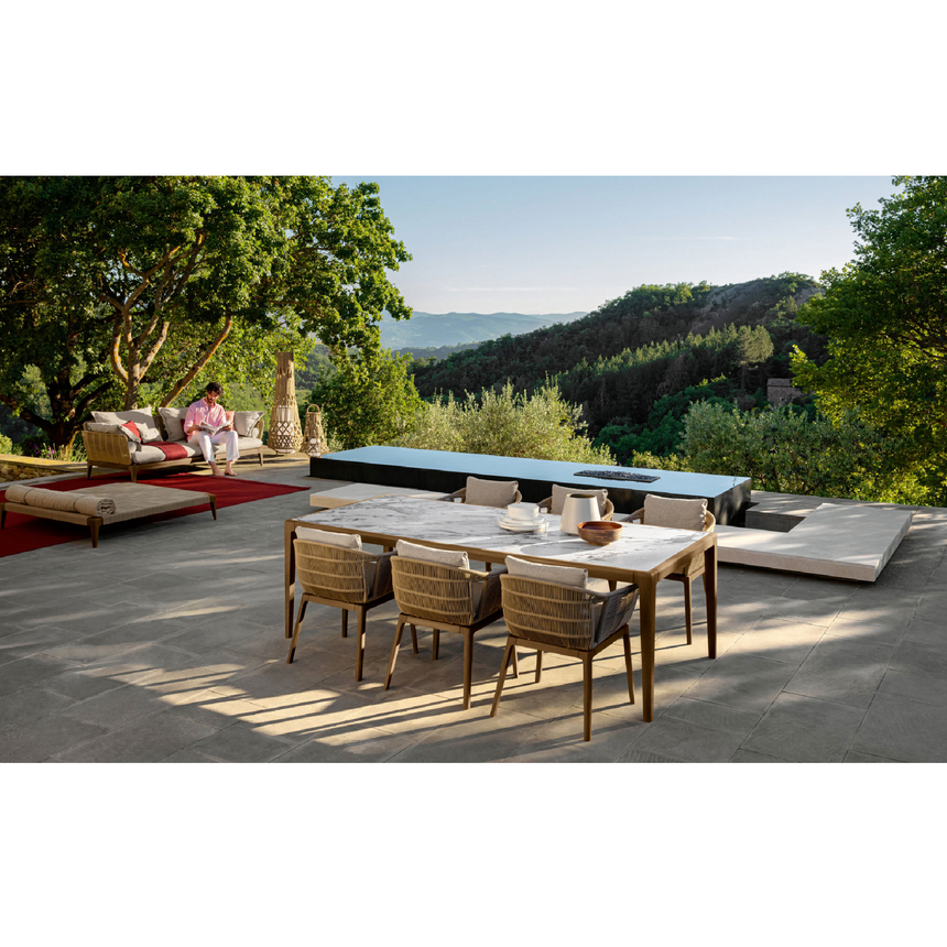 Teak Outdoor Dining Table | Talenti Cruise | Italianfurniture.com