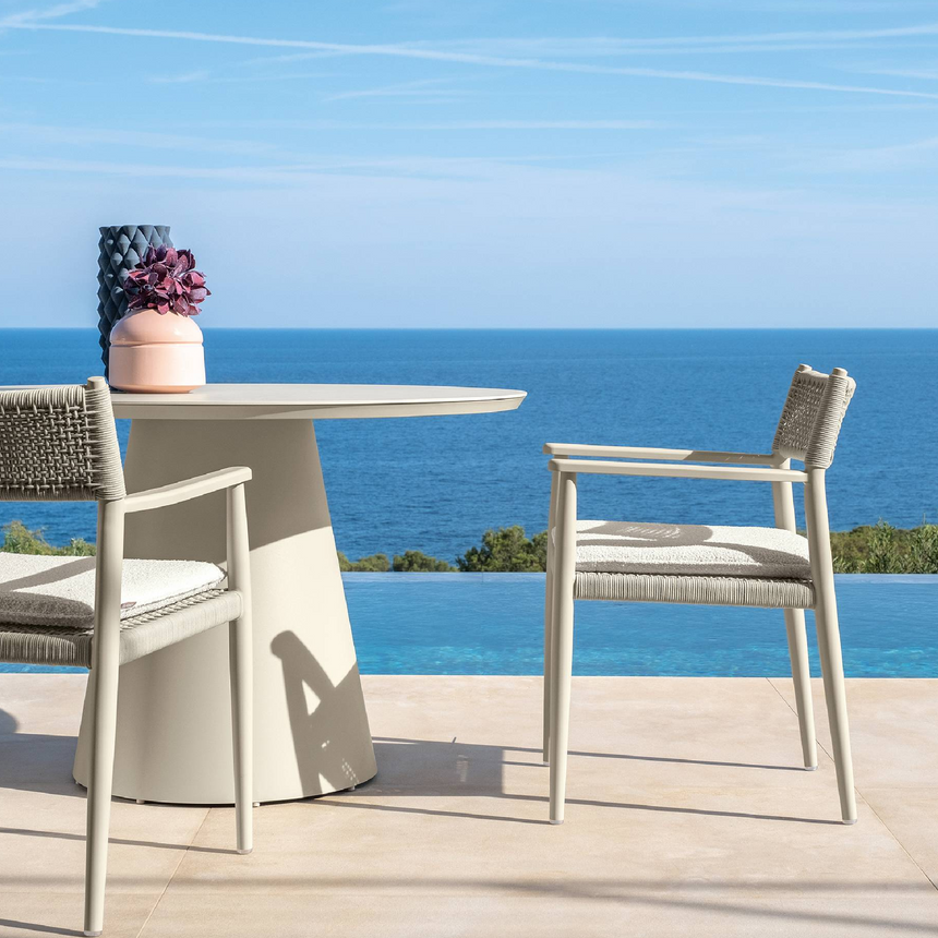 Weave Back Outdoor Dining Chair | Talenti Dolcevita | Italianfurniture.com