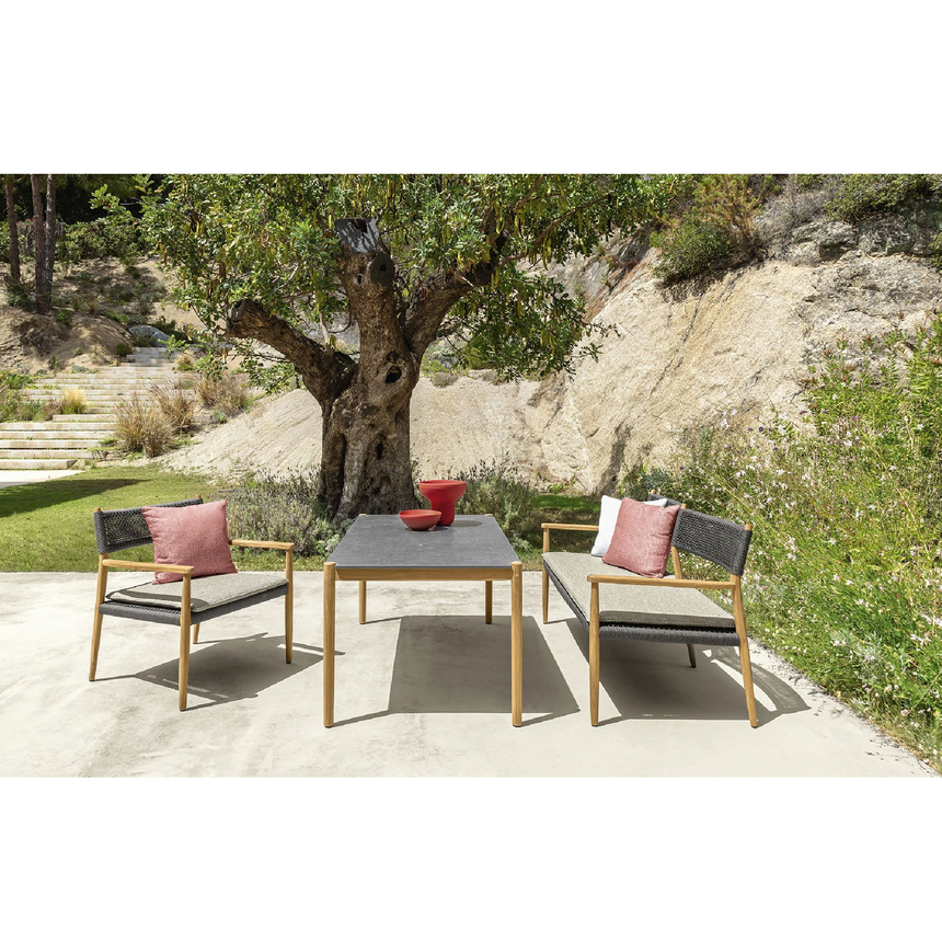 Weave Rope Outdoor Loveseat | Talenti Dolcevita | Italianfurniture.com