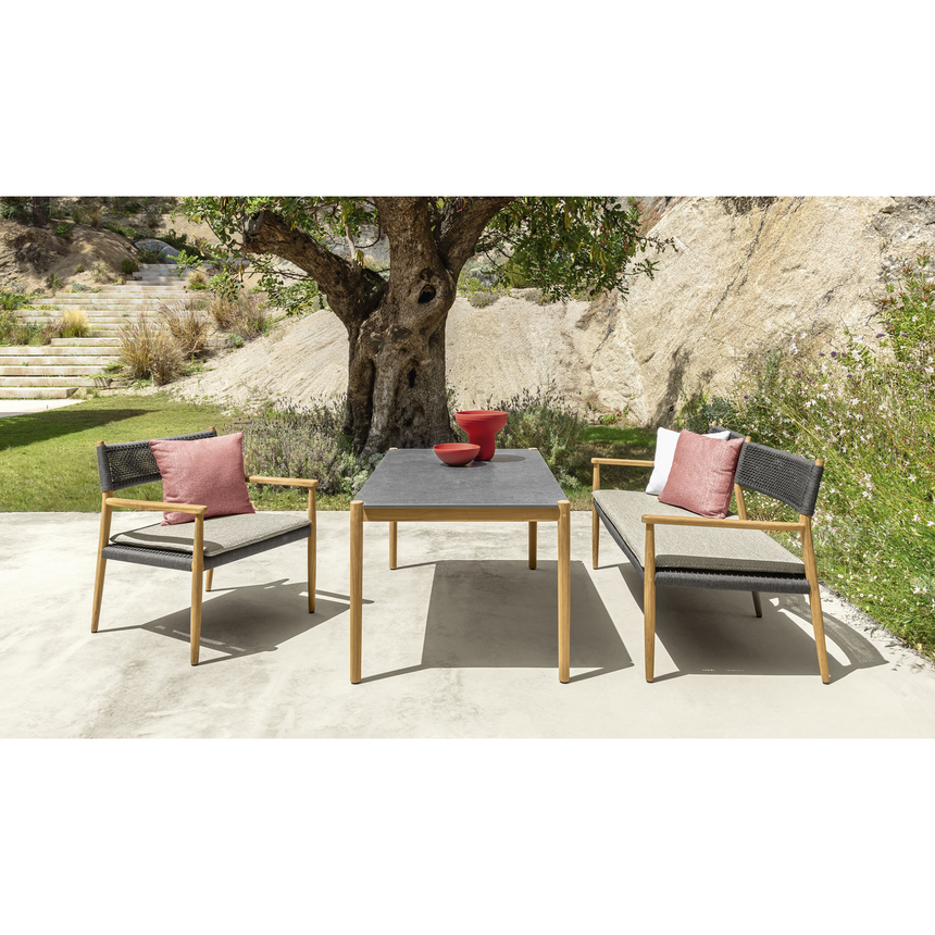 Weave Rope Outdoor Loveseat | Talenti Dolcevita | Italianfurniture.com