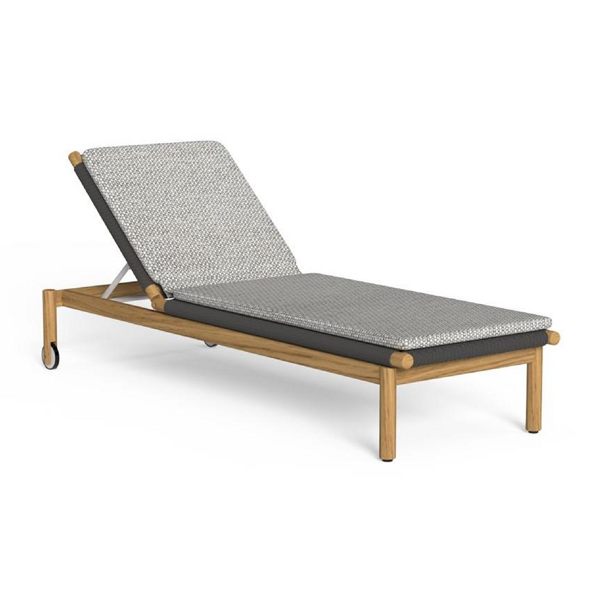 Padded Teak Sun Lounger | Talenti Dolcevita