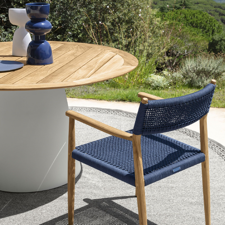Weave Rope Outdoor Dining Armchair | Talenti Dolcevita | Italianfurniture.com