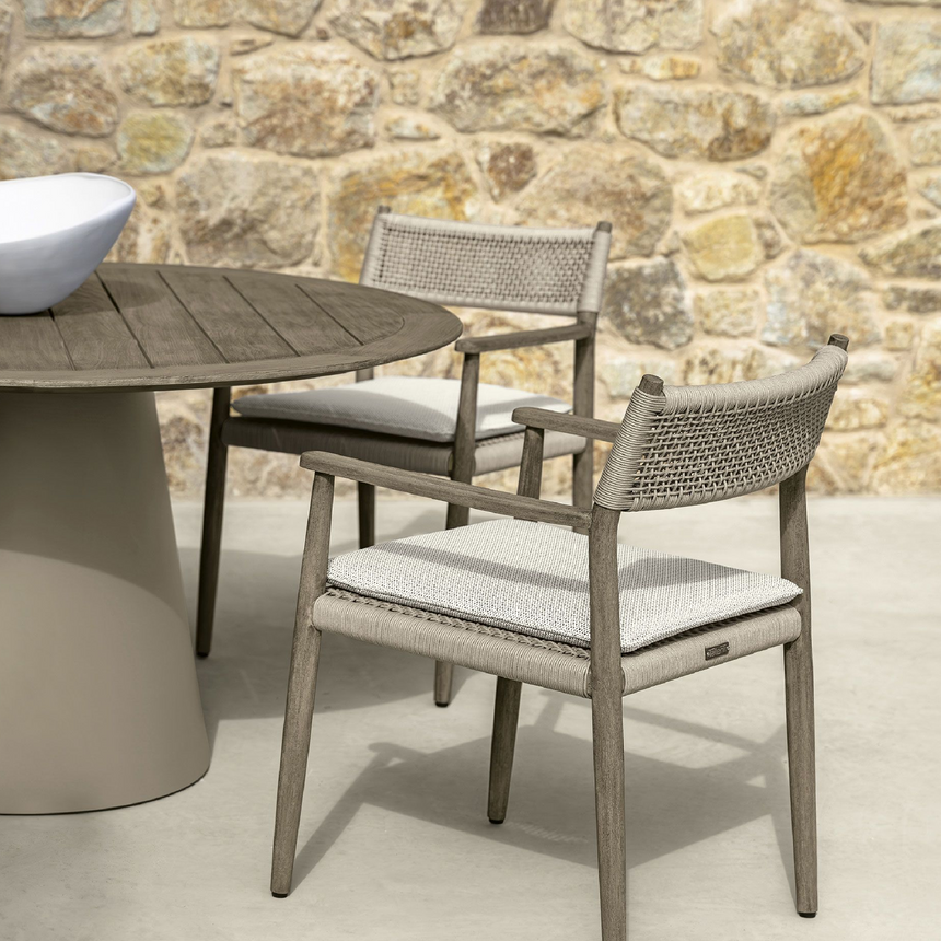Weave Rope Outdoor Dining Armchair | Talenti Dolcevita | Italianfurniture.com