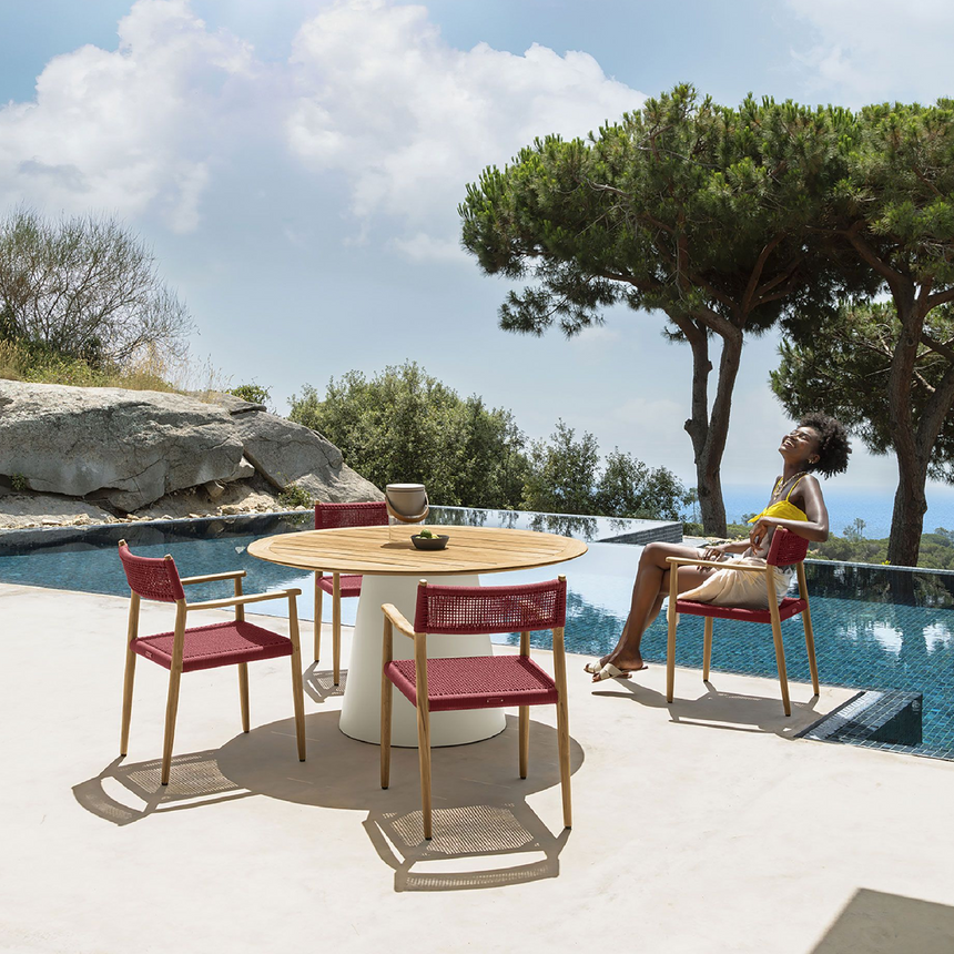 Weave Rope Outdoor Dining Armchair | Talenti Dolcevita | Italianfurniture.com