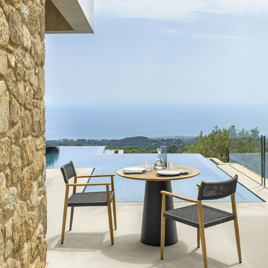 Weave Rope Outdoor Dining Armchair | Talenti Dolcevita | Italianfurniture.com