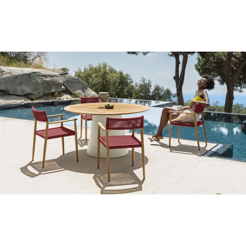 Weave Rope Outdoor Dining Armchair | Talenti Dolcevita | Italianfurniture.com