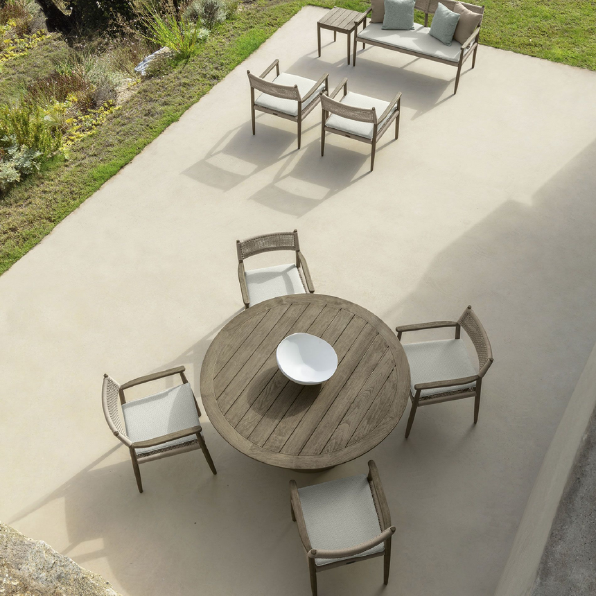 Weave Rope Outdoor Dining Armchair | Talenti Dolcevita | Italianfurniture.com
