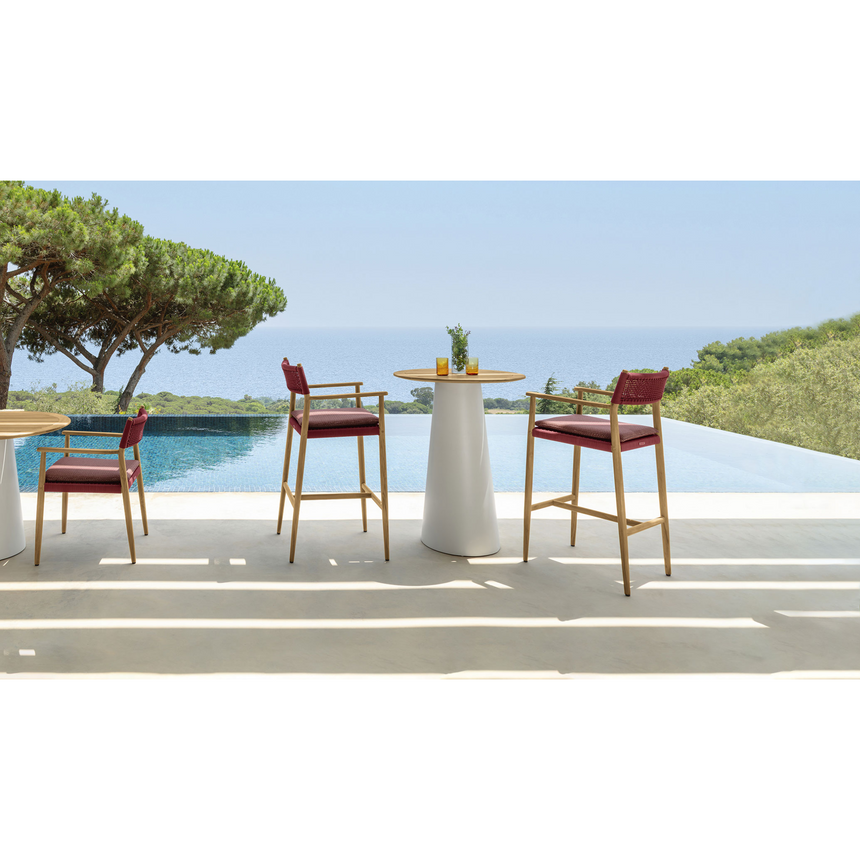 Weave Rope Outdoor Bar Stool | Talenti Dolcevita | Italianfurniture.com