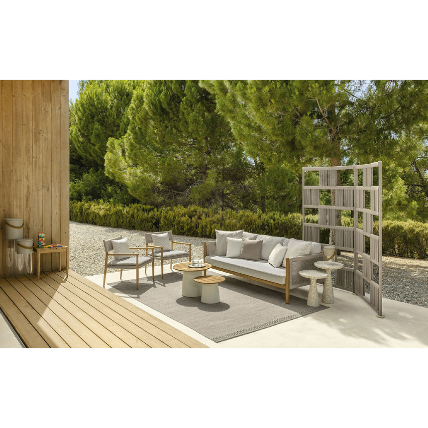 Round Teak Outdoor Coffee Table | Talenti Dolcevita | Italianfurniture.com