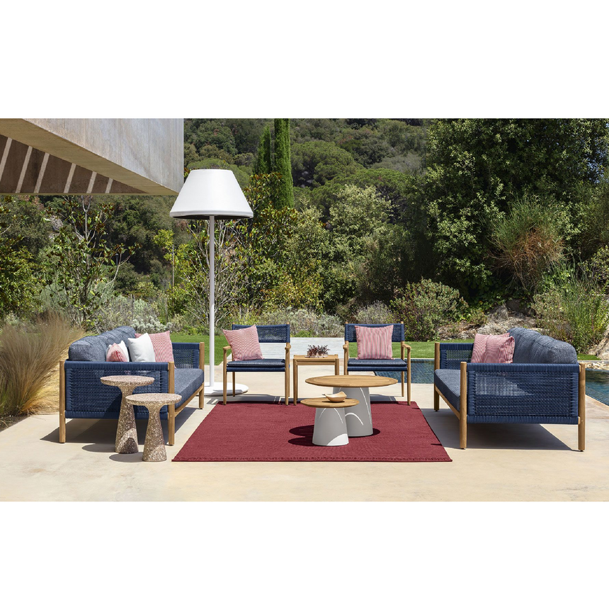 Round Teak Outdoor Coffee Table | Talenti Dolcevita | Italianfurniture.com