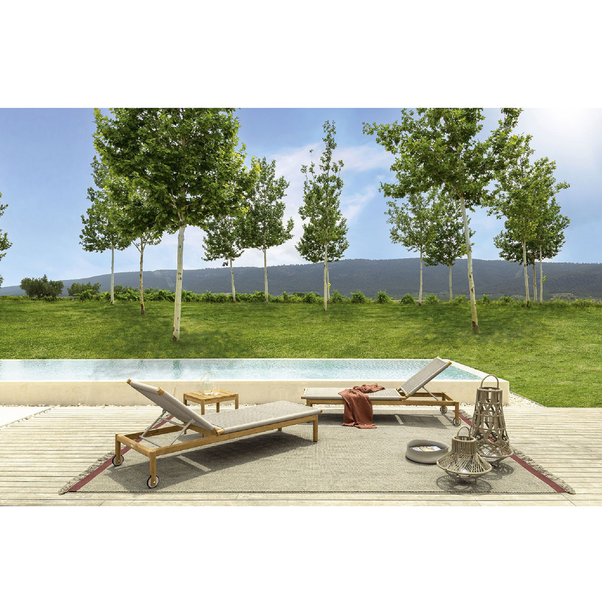 Square Teak Outdoor Side Table | Talenti Dolcevita | Italianfurniture.com