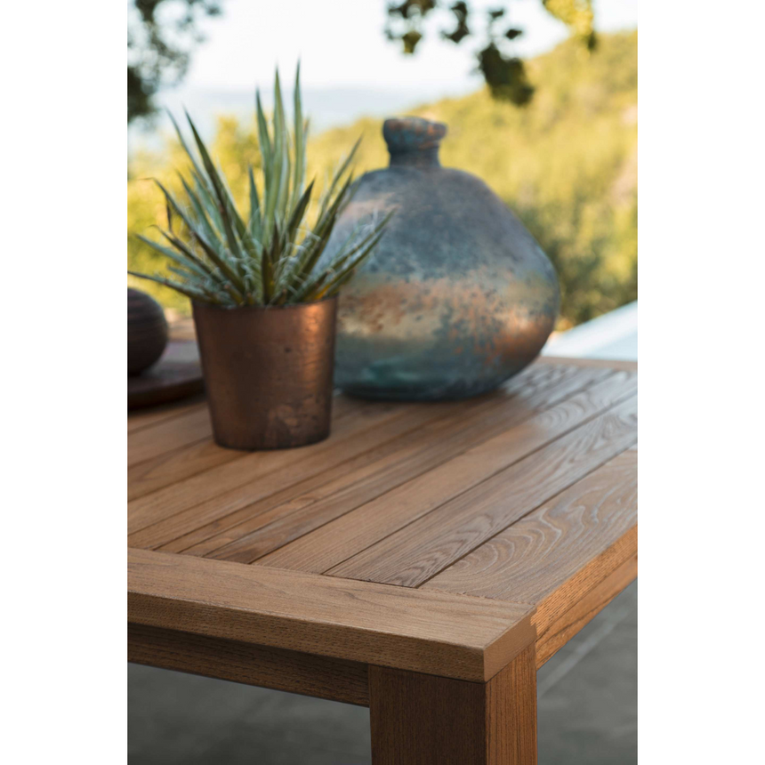 Slatted Wood Outdoor Dining Table | Talenti Ebi | Italianfurniture.com