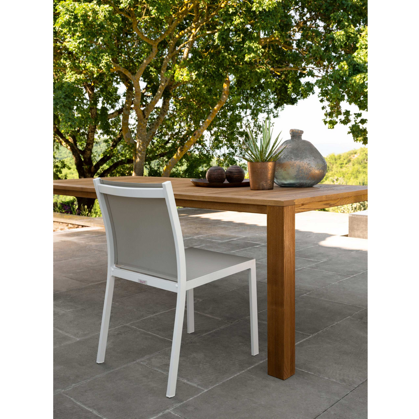 Slatted Wood Outdoor Dining Table | Talenti Ebi | Italianfurniture.com