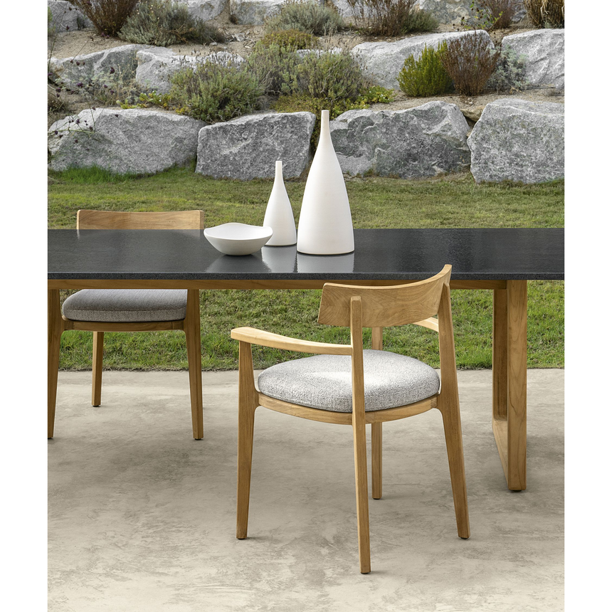 Wooden Padded Outdoor Dining Chair | Talenti Ever | Italianfurniture.com