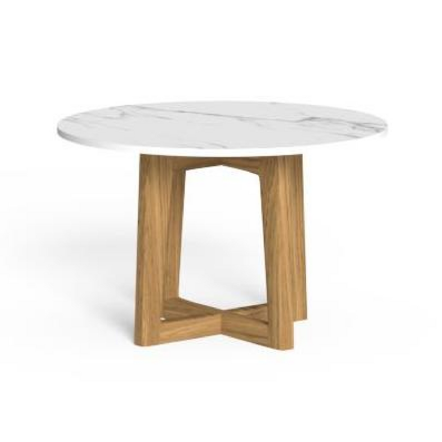Wooden Round Outdoor Coffee Table | Talenti Ever | Italianfurniture.com