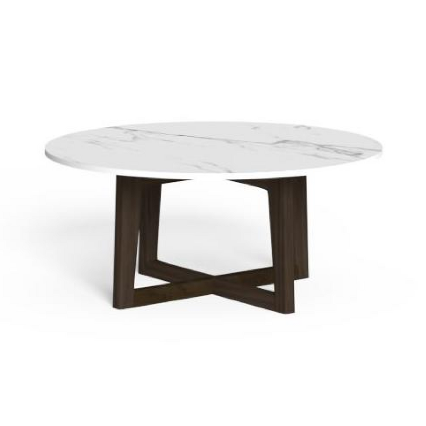 Wooden Round Outdoor Coffee Table | Talenti Ever | Italianfurniture.com